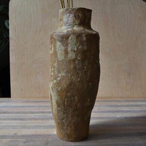 Wazon ceramiczny - Beżowo brązowy