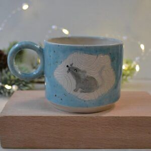 Kubek z myszką - niebieski