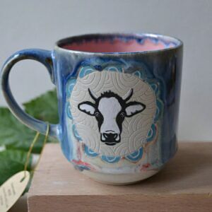 Kubek Krowa - niebieski