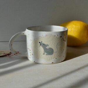 Kubek z myszką - biały